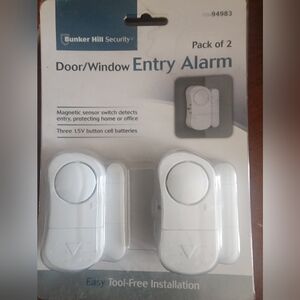 Bunker hill Door/Window entry alarm Pack Of 2, Magnetic Switch, Batteries Inc..